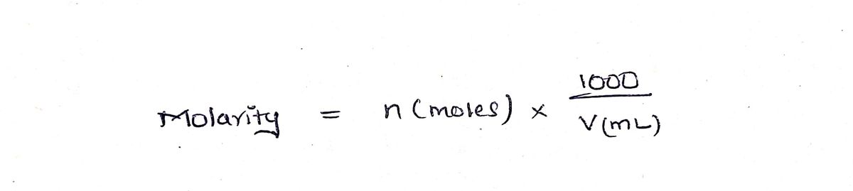 Chemistry homework question answer, step 1, image 1